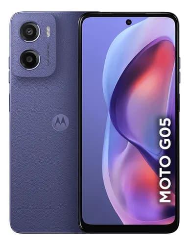 Smartphone Motorola Moto g05 - 128GB 12GB (4GB RAM + 8GB Ram Boost) e Camera 50MP com AI Bateria de 5200 mAh Tela 6.7" com Superbrilho - Violeta